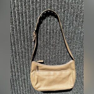 Stone Mountain Tan Small Shoulder Bag EuroSummer Minimalist Neutral Adjustable